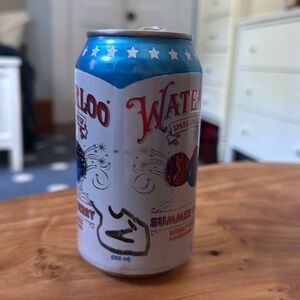 ABDUL SAFAR SIGNED Waterloo Summer Berry Sparkling Water Can Abstract Sculpture